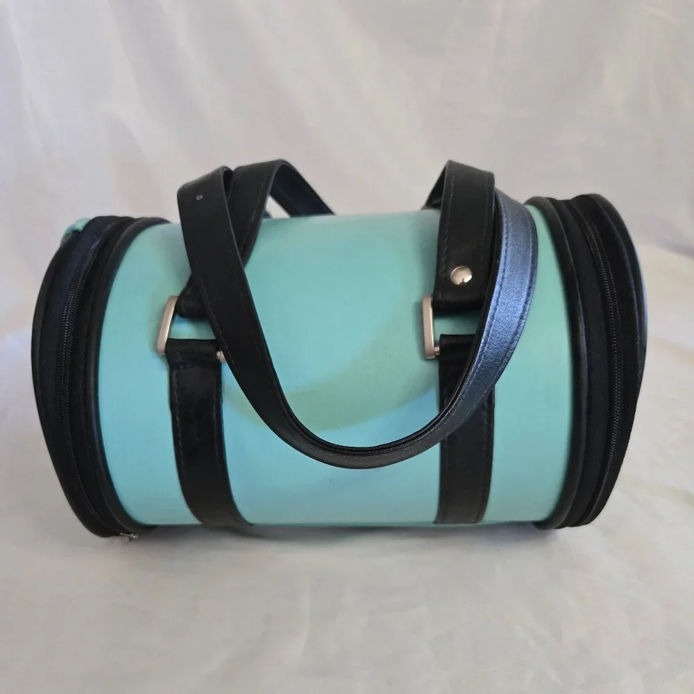 NWT Petote Aqua Blue ' Madison ' Pet Carrier 10.5 x 7'' x 6.5'' USA Made